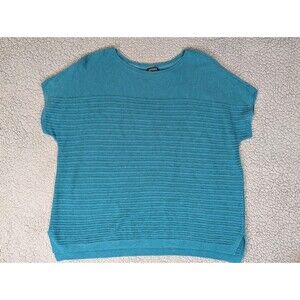 J. Jill Sweater Womens XL Green Wearever Collection Short Cap Sleeve Stretch